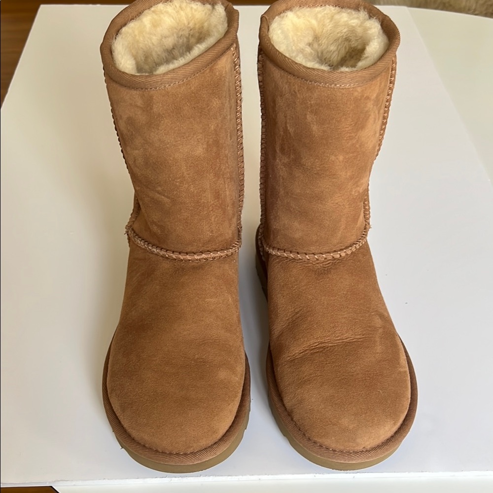 UGG Chestnut Shearling Ankle Boots, excellent condition, worn once.